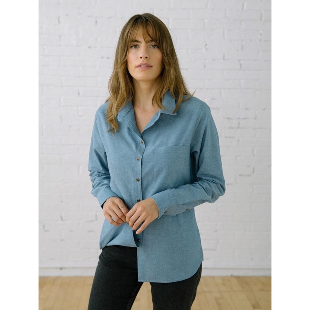 TRADLANDS 101 Clare Chambray Shirt Size S